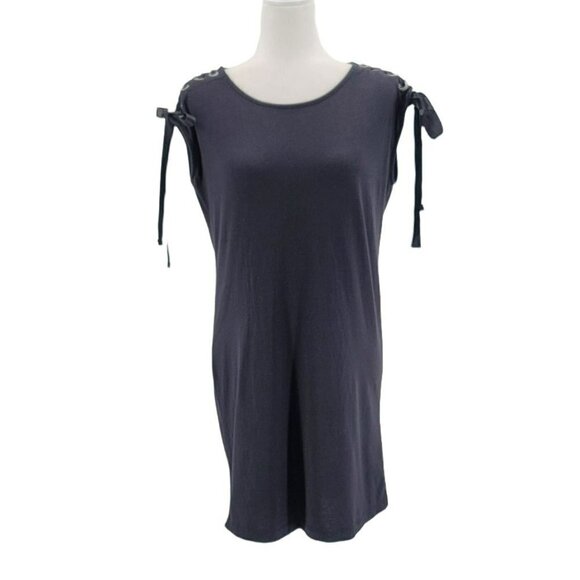 Sincerely Jules Ribbon Studded Black Short Dress Womens Small - Picture 1 of 9